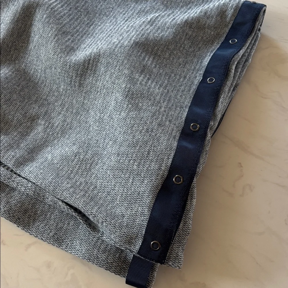 Lululemon Athletics Blue Stripe Button Adjustable Scarf Wrap